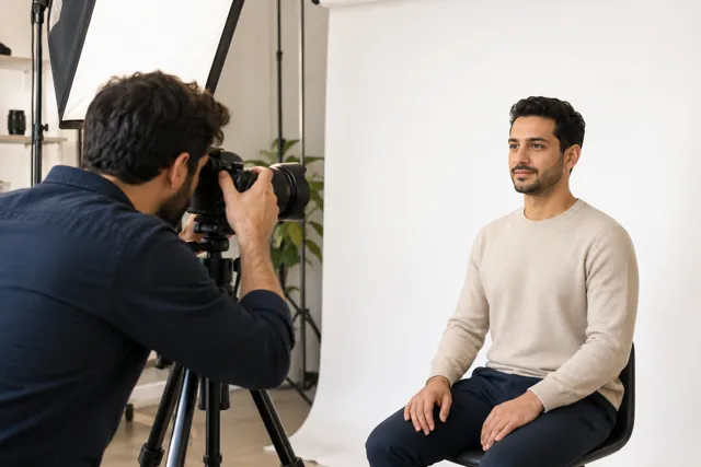 Illustrative portrait photography session
